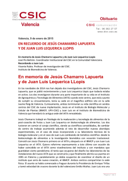 en recuerdo de jes&uacute;s chamarro lapuerta y de juan luis lequerica llopis
