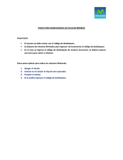 PASOS PARA DESBLOQUEAR UN CELULAR BMOBILE - Movistar