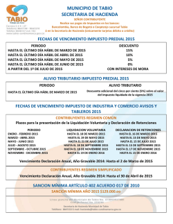 Descargar CALENDARIO TRIBUTARIO 2015Tipo de archivo