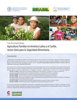 Agricultura Familiar en Am&eacute;rica Latina y el Caribe, sector clave para