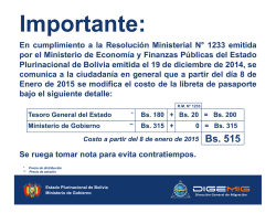 Comunicado pasaporte 15 - Direcci&oacute;n General de Migraci&oacute;n