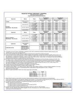 TARJETAS TUR BUS, CENCOSUD Y UNIVERSAL - Tarjeta Cencosud