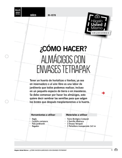 ALM&Aacute;CIGOS CON ENVASES TETRAPAK - H&aacute;galo Usted Mismo