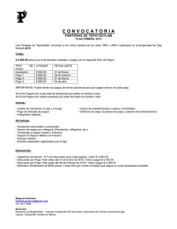 Convocatoria flag - Panteras de Tepotzotl&aacute;n