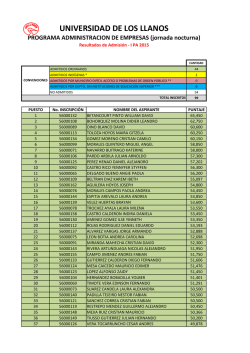 Administraci&oacute;n de Empresas (nocturna) - Universidad de los Llanos