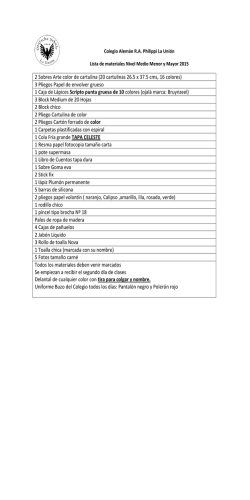 2 Sobres Arte color de cartulina (20 cartulinas 26.5 x 37.5 cms, 16