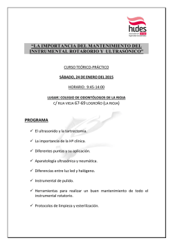 la importancia del mantenimiento del instrumental rotarorio y - Hides