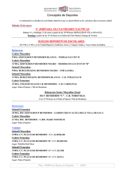 PROGRAMACION 10 Y 11 DE ENERO - Beninoticias.com