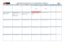 AGENDA DIRECTOR EJECUTIVO DEL PSI - ECO. WILLIAM SORIA