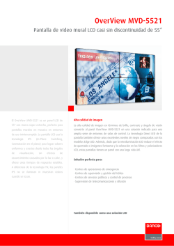 OverView-MVD-5521 - Barco
