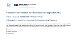 Ingenier&iacute;as y Arquitectura (Subcampo 6.3)
