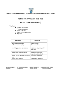 BASIC YEAR (9no B&aacute;sica)