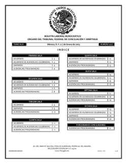 7 - Tribunal Federal de Conciliaci&oacute;n y Arbitraje