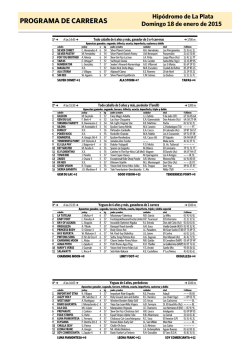 PROGRAMA DE CARRERAS