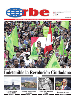 Indetenible la Revoluci&oacute;n Ciudadana