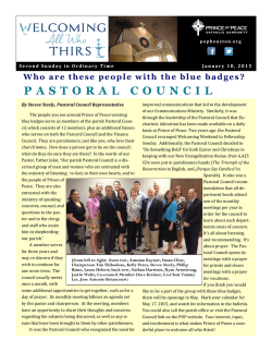 PASTORAL COUNCIL - E-churchbulletins.com