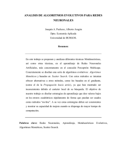 analisis de algoritmos evolutivos para redes