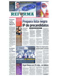 Consulta las primeras planas nacionales