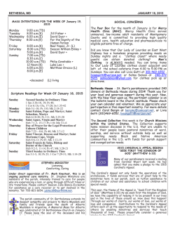 Tuesday 8.00 am(K) - St. Bartholomew Catholic Church