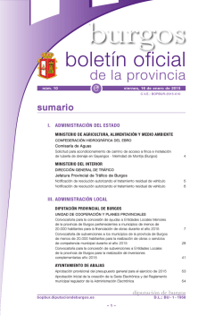iii. administraci&oacute;n local - Bolet&iacute;n Oficial de la Provincia de Burgos