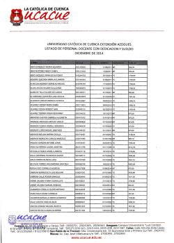 profesores azogues - Universidad Cat&oacute;lica en Azogues