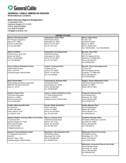 GENERAL CABLE AMERICAS REGION