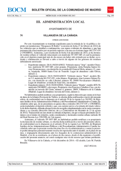 iii. administraci&oacute;n local - Bolet&iacute;n Oficial de la Comunidad de Madrid