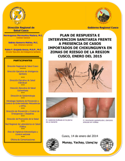 Plan Nacional De Preparaci&oacute;n Y Respuesta Frente A Una