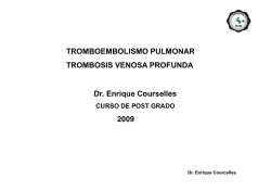 embolismo pulmonar