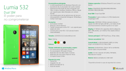 Ficha t&eacute;cnica Lumia 532 Dual SIM