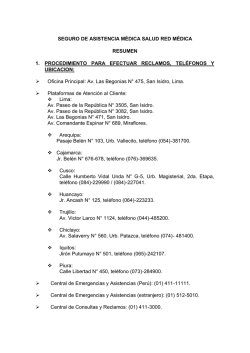 Resumen de Condicionado General