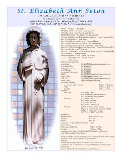 St. Elizabeth Ann Seton - E