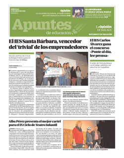 Apuntes de Educaci&oacute;n - La Opini&oacute;n de M&aacute;laga