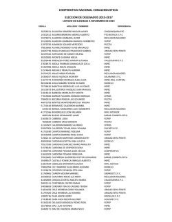 Listado de Elegibles - coonalemjusticia.com