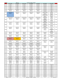 WEEKLY PROGRAM SCHEDULE - MundoFox Report