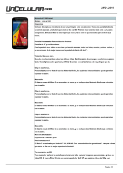 Motorola XT1063 telcel Modelo : mot-xt1063