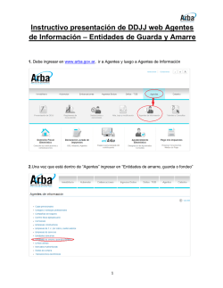 Instructivo presentaci&oacute;n de DDJJ web Agentes de