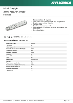 Hoja de datos - Havells Sylvania