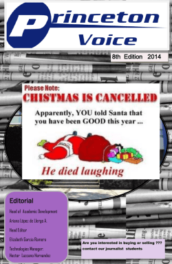 Editorial - Colegio Princeton de M&eacute;xico