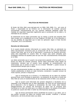 POLITICA DE PRIVACIDAD