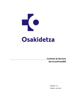 Contrato de Servicio. Servicios Portal