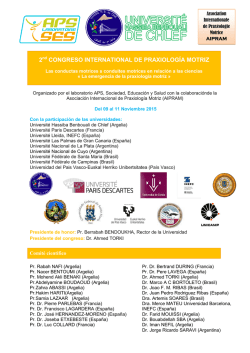 2 congreso international de praxiolog&iacute;a motriz