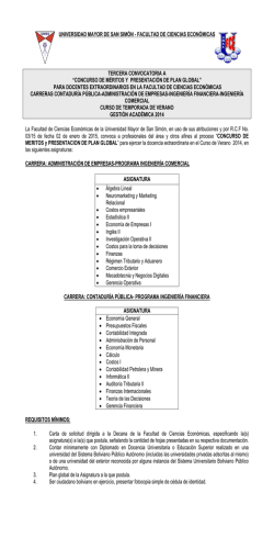 Tercera convocatoria meritos docentes