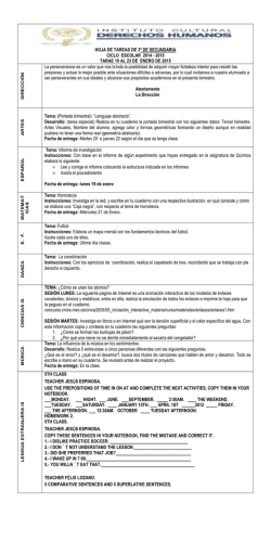 Tareas 3o de Secundaria