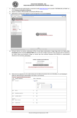 Gu&iacute;a paso a paso Matriculaci&oacute;n 2015