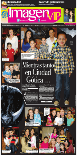 &iexcl;Felicidades! Recorrido gastron&oacute;mico