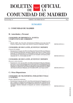 descargar sumario - Bolet&iacute;n Oficial de la Comunidad de Madrid