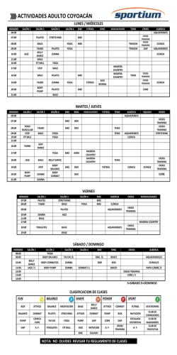 ACTIVIDADES ADULTO COYOAC&Aacute;N