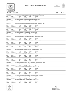 BOLETIN REGISTRAL SIGER