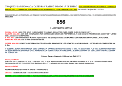 CATEDRA TRAQUEOS Y RATING HIPODROMO LA RINCONADA